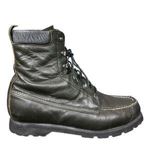 Vintage 1970s Weinbrenner Men’s Green Narrow Moc Toe Boots 9.5 B